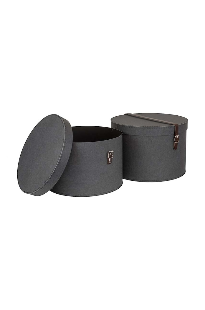 Living și dormitor Bigso Box of Sweden set de cutii de depozitare Rut 2-pack 5482C6849LEA648 negru