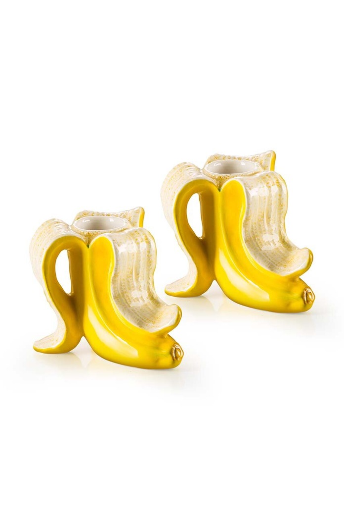 Donkey zestaw świeczników Banana Romance 2-pack żółty 210735