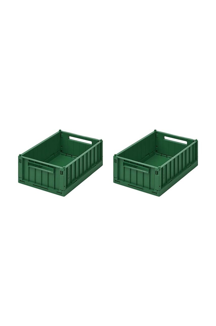 Liewood Skrzynka do przechowywania Weston S 2-pack zielony LW14549