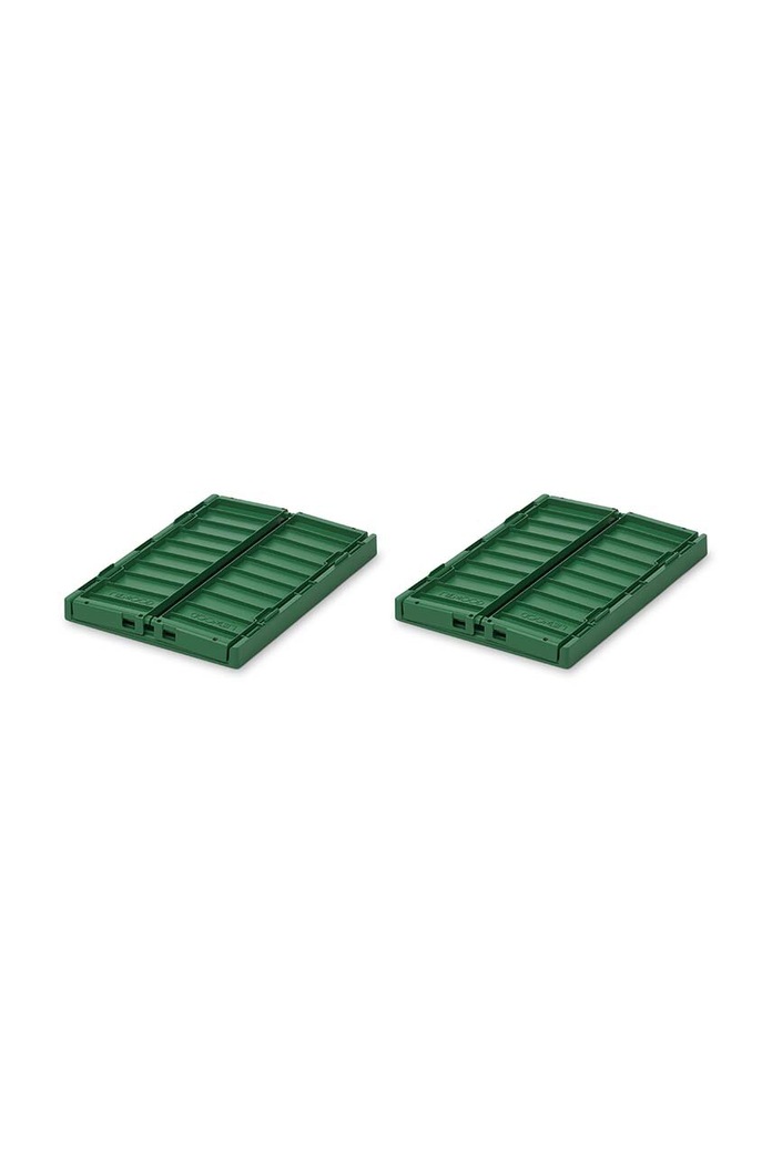 Liewood Skrzynka do przechowywania Weston S 2-pack LW14549 zielony AW26