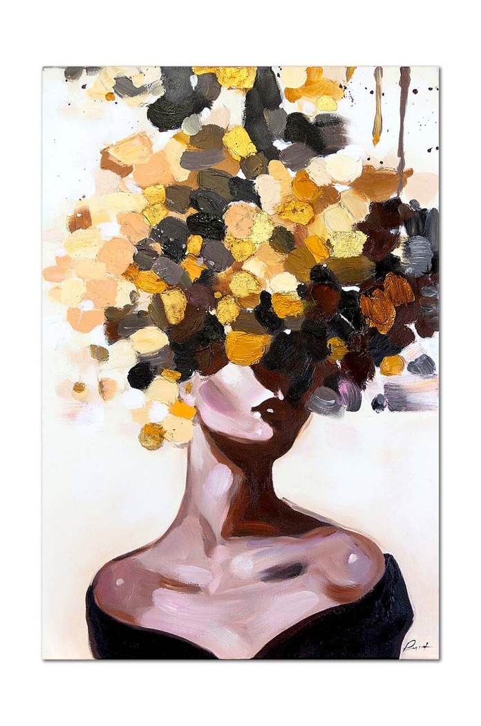 kézzel festett kép 60 x 90 cm többszínű 165627