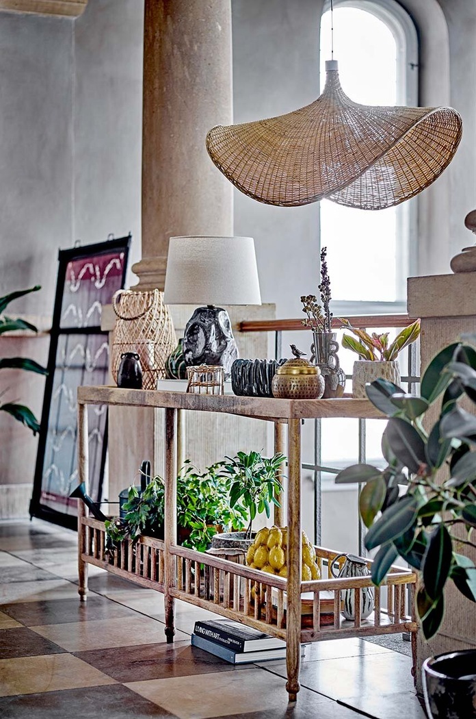 Διακοσμητικό βάζο Bloomingville κίτρινο 82058576