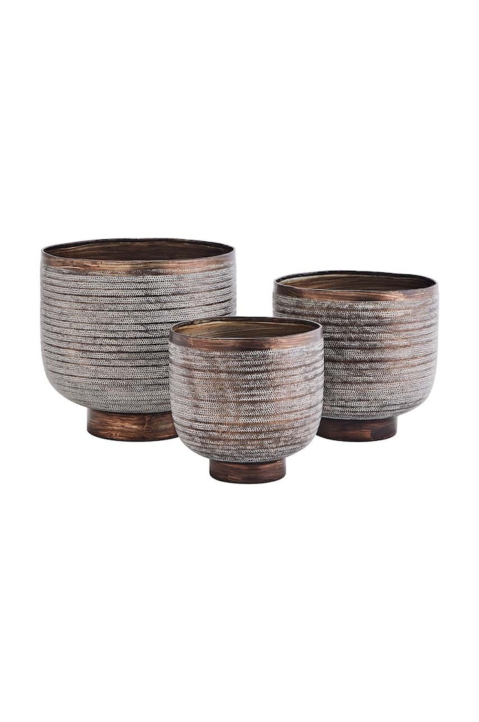 Madam Stoltz Set de ghivece de flori 3-pack multicolor 150294.BP