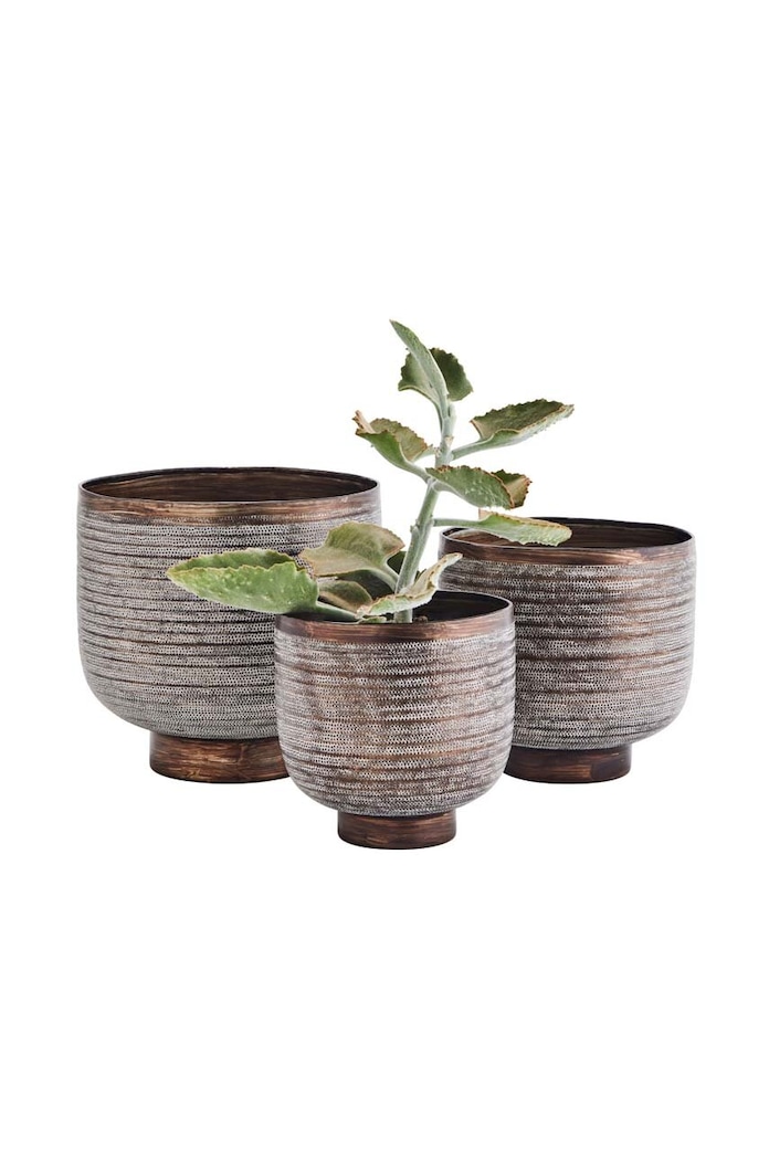 Madam Stoltz Set de ghivece de flori 3-pack 150294.BP multicolor AA00