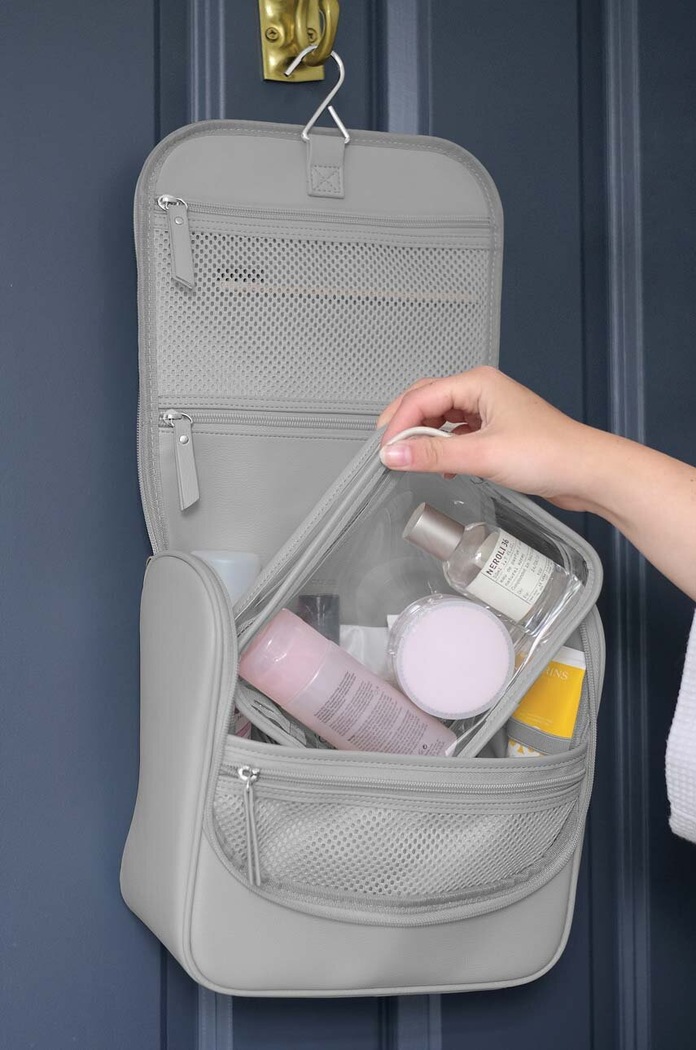 Trusă cosmetică de călătorie Stackers gri 75774
