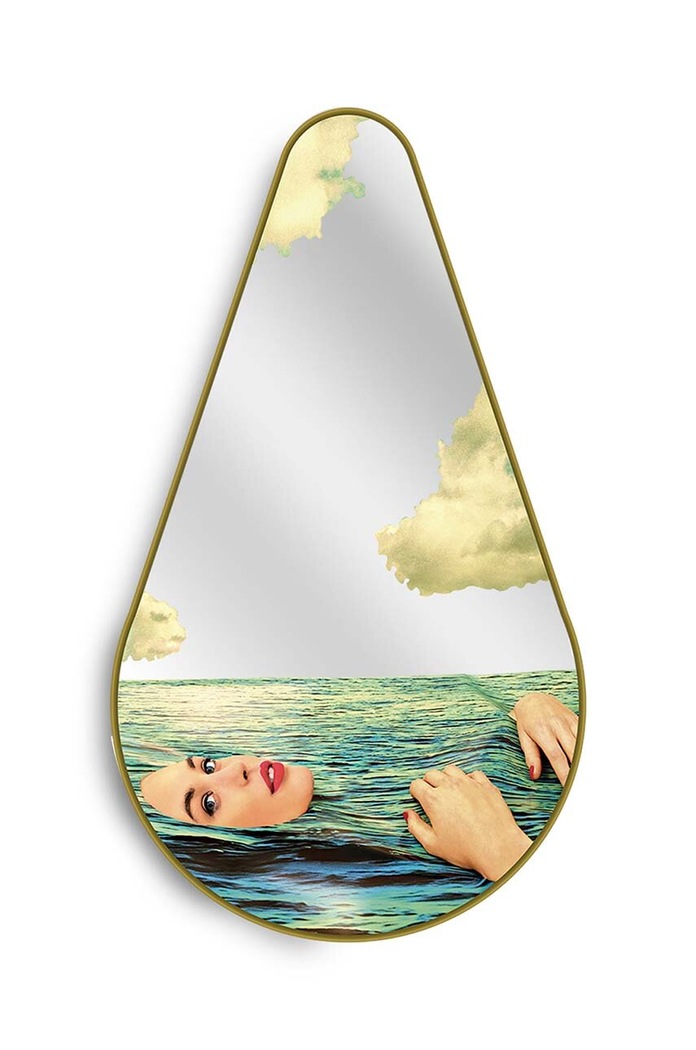 Zidno ogledalo Seletti Pear Sea Girl šarena 17074