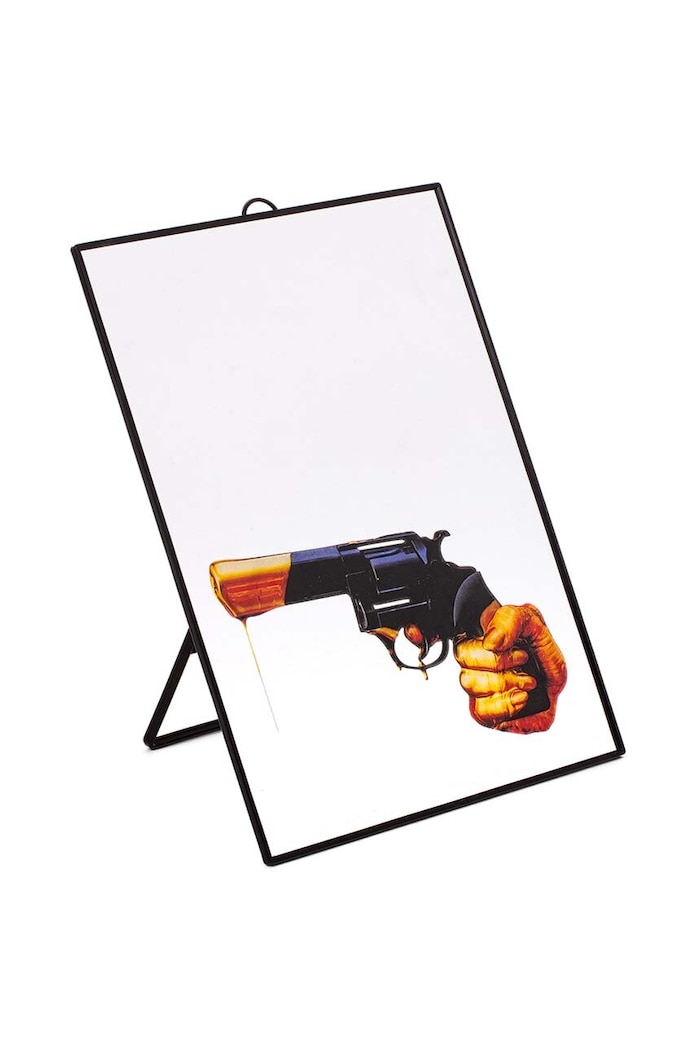 Seletti lustro ścienne Revolver 22,5 x 29,5 cm multicolor 17113