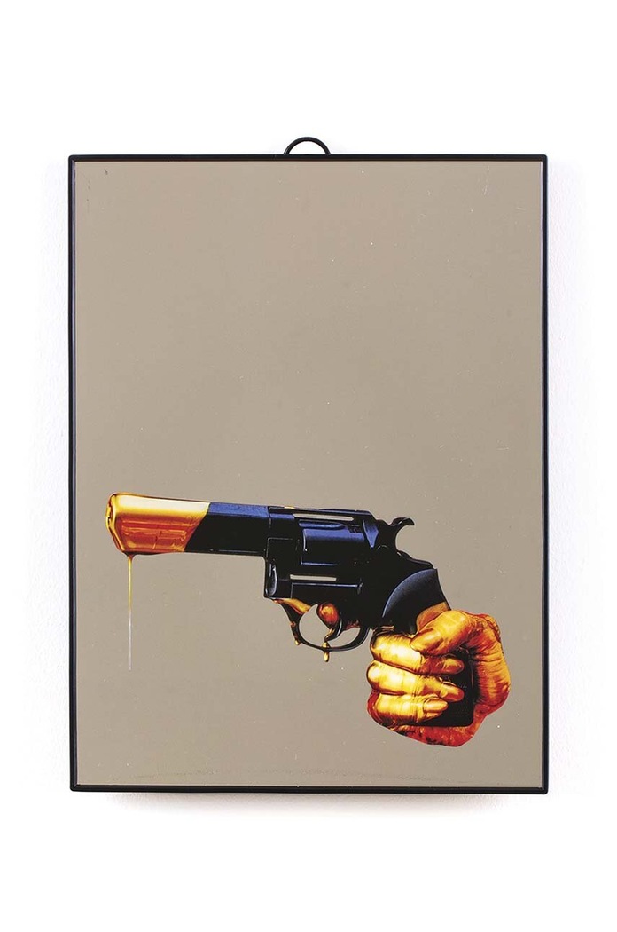 Salon i sypialnia Seletti lustro ścienne Revolver 22,5 x 29,5 cm 17113 multicolor