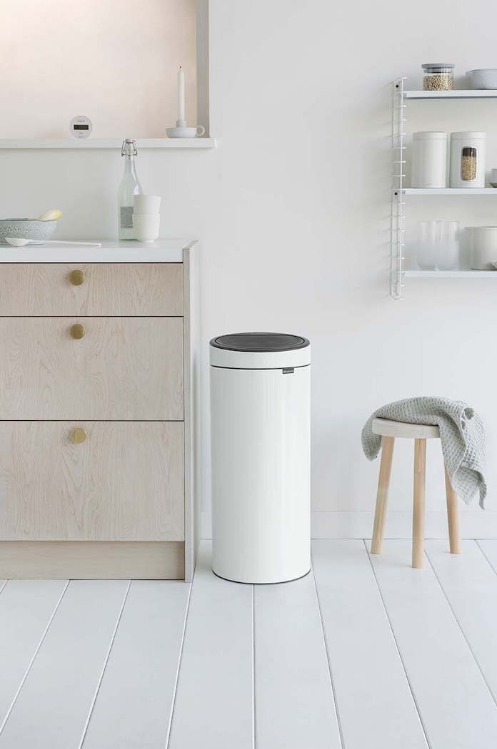 Brabantia cestino dei rifiuti Touch Bin New, 30 L bianco 115141