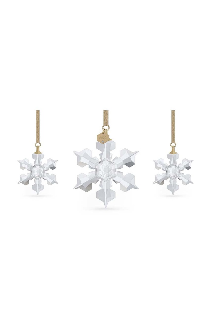 Swarovski dekoracja Annual Edition 2022 Ornament Set 3-pack transparentny 5634889