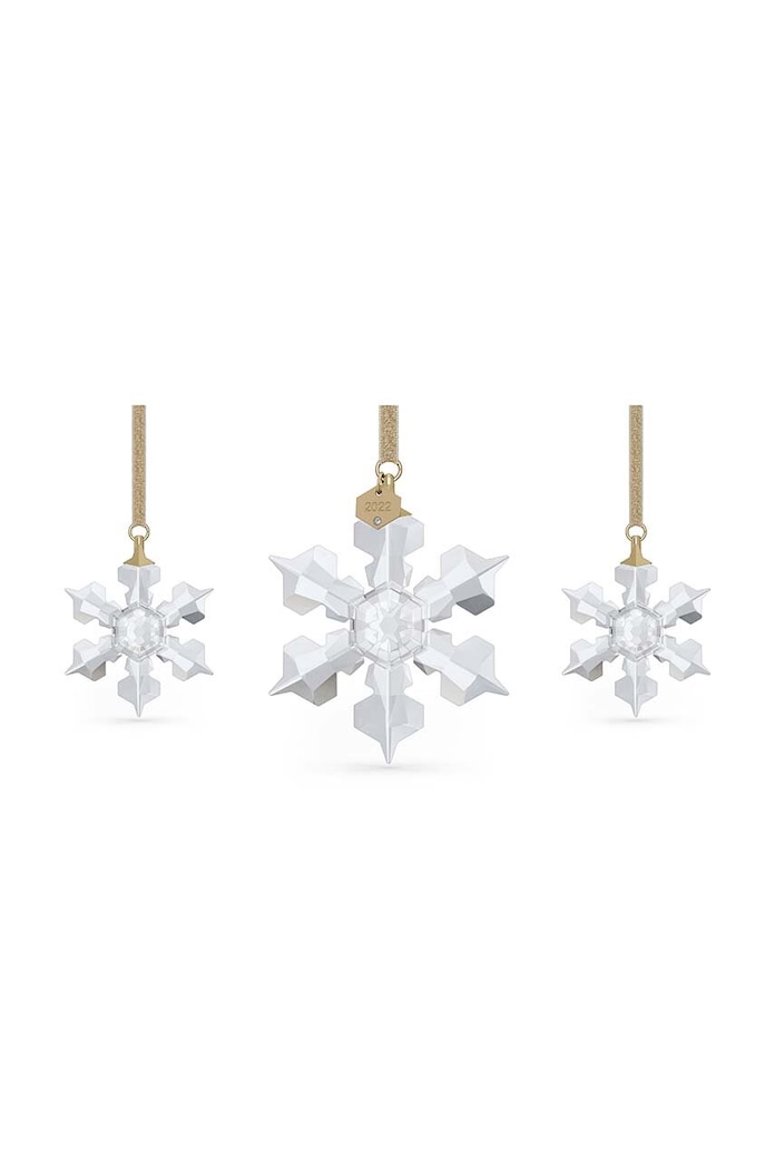Swarovski dekoracja Annual Edition 2022 Ornament Set 3-pack transparentny 5634889