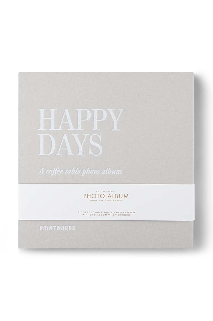 Fotoalbum Printworks Happy Days šedá PW00465