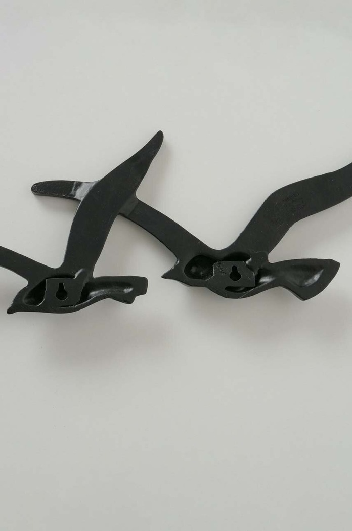 Boltze decoratiune de perete Seagull 2-pack 2018897 negru