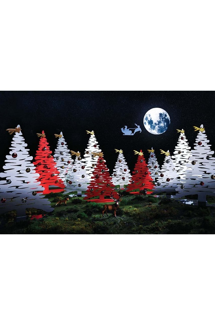Χριστουγεννιάτικο διακοσμητικό Alessi Bark for Christmas BM06.30 γκρί AA00