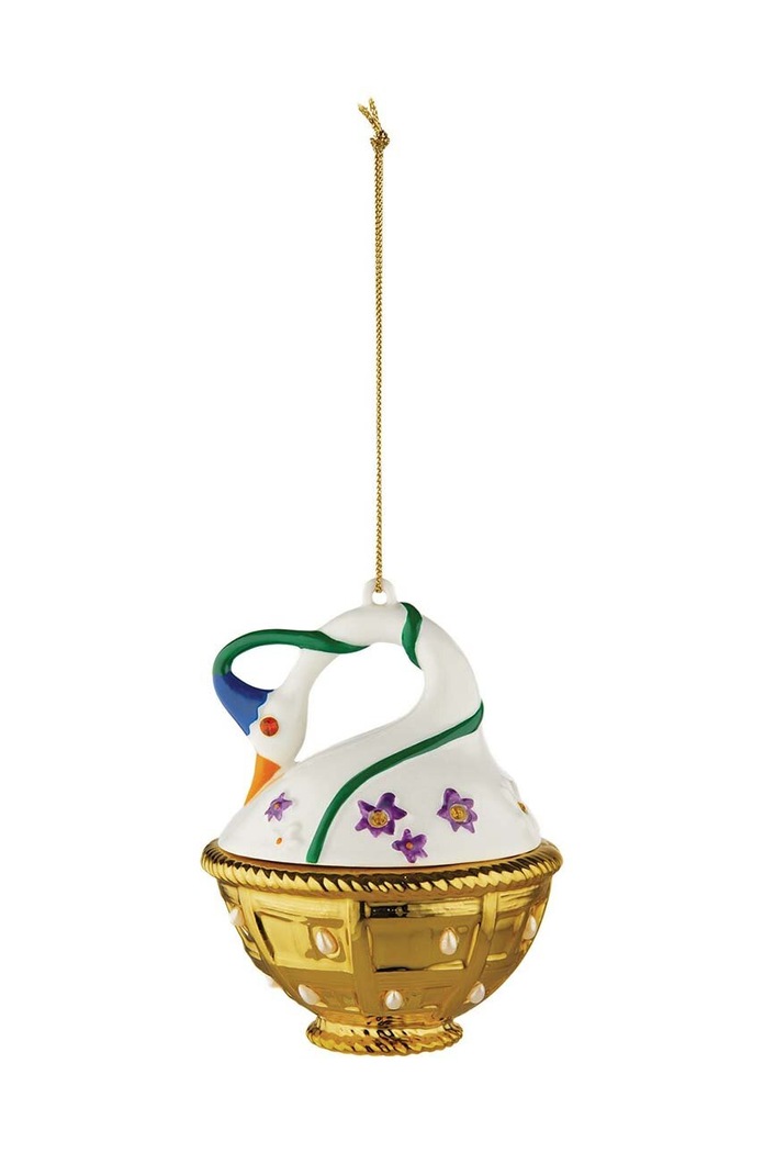 Alessi bombka choinkowa Cigno di Primavera multicolor MJ16.10