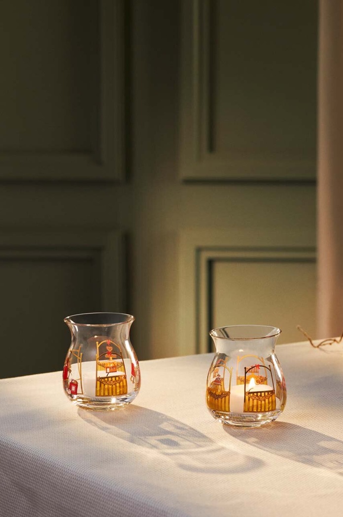 Obývací pokoj a ložnice Dekorativní svícen Holmegaard Christmas Tea Light 2-pack 4800524 vícebarevná