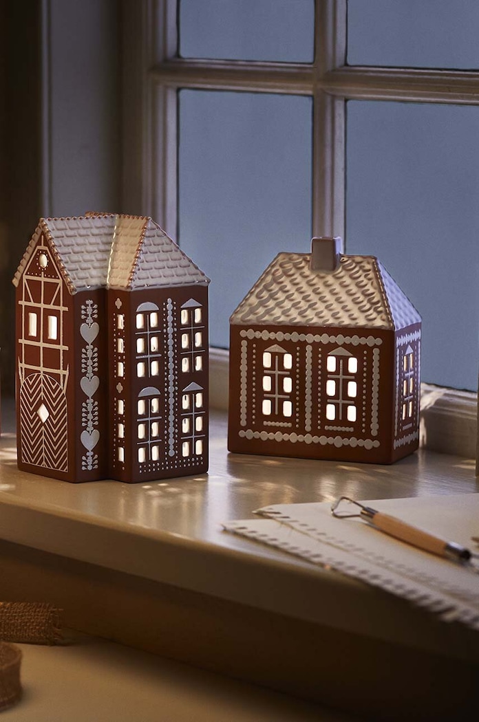 Декоративен фенер за свещ Kähler Gingerbread M 693523