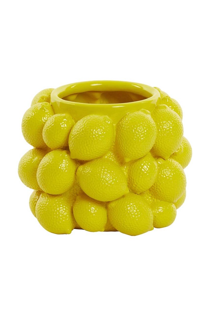 Light & Living vaza decorativa Lemon galben 7756662