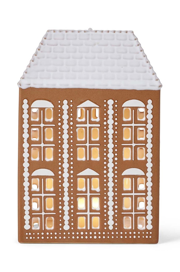 Lifestyle Kähler felinar Gingerbread Lighthouse L 693522 portocaliu