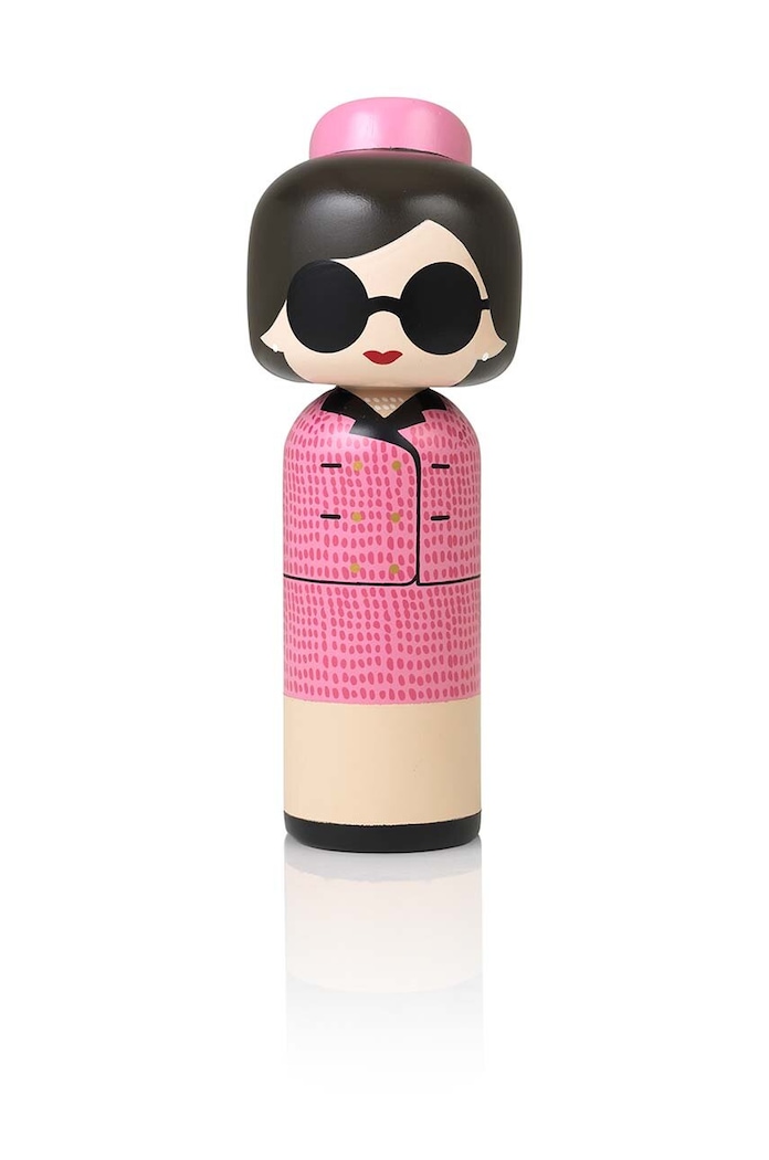 Lucie Kaas bambola kokeshi Jackie multicolore SI01JA