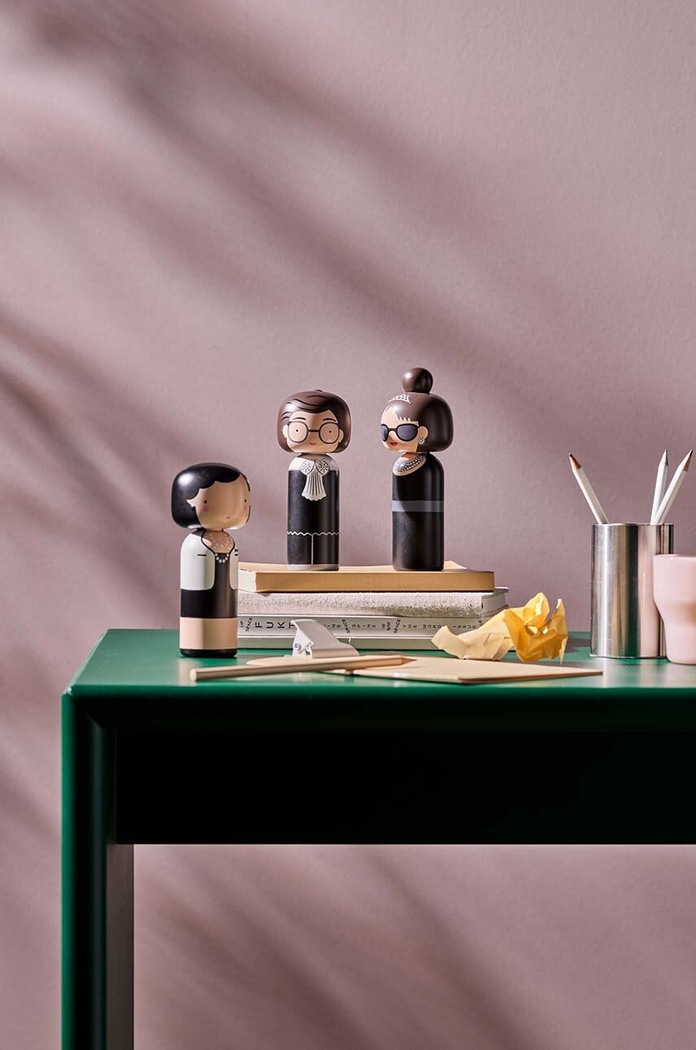 Lucie Kaas kokeshi baba Coco többszínű SI01CO