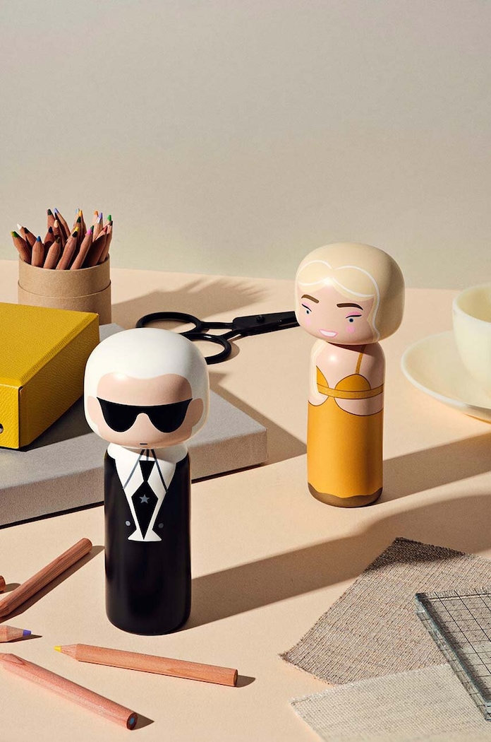 Lucie Kaas papusa kokeshi Karl SI02KA multicolor