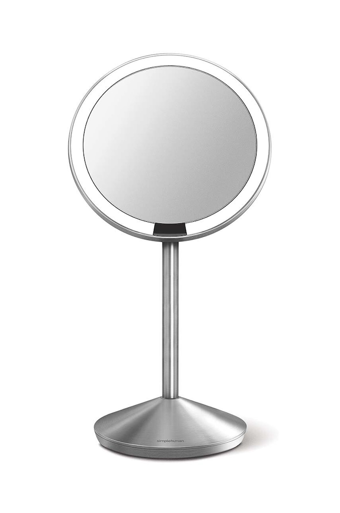 Zrcadlo s LED osvětlením Simplehuman Sensor Mirror Fold šedá ST3004