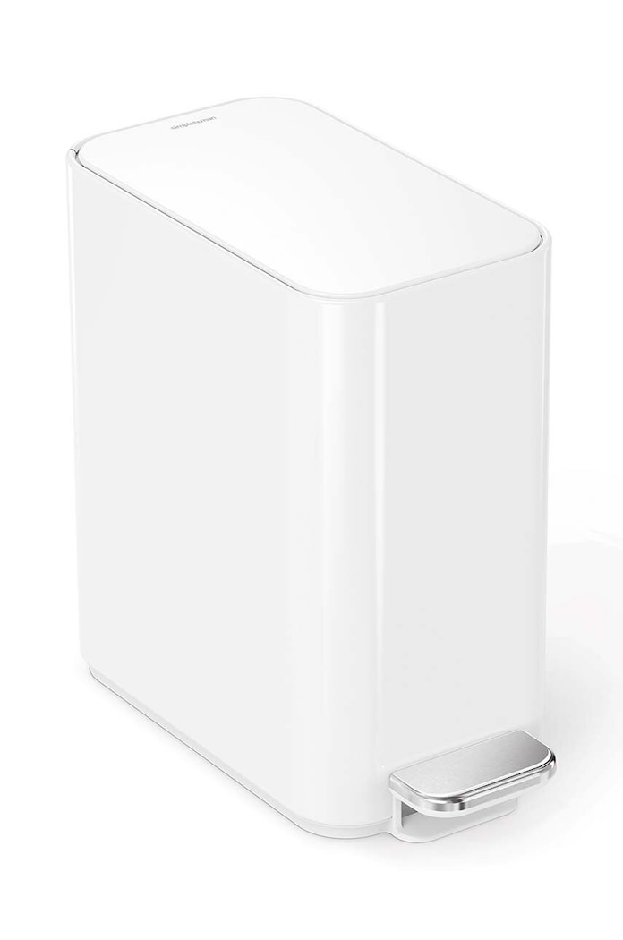 Simplehuman cos de gunoi Slim Pedal 5 L alb CW2102