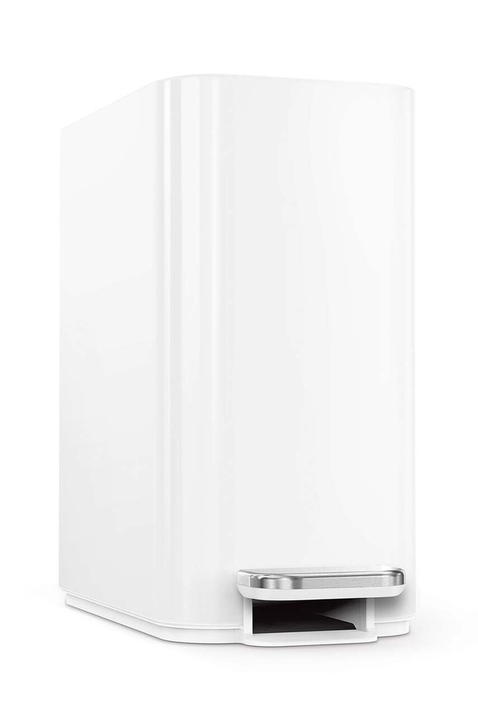 Baie Simplehuman cos de gunoi Slim Pedal 5 L CW2102 alb