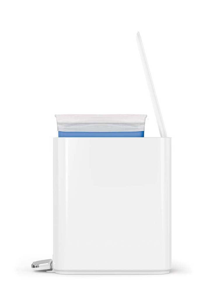 Simplehuman cos de gunoi Slim Pedal 5 L CW2102 alb