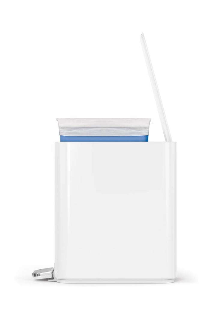 Simplehuman cos de gunoi Slim Pedal 5 L CW2102 alb
