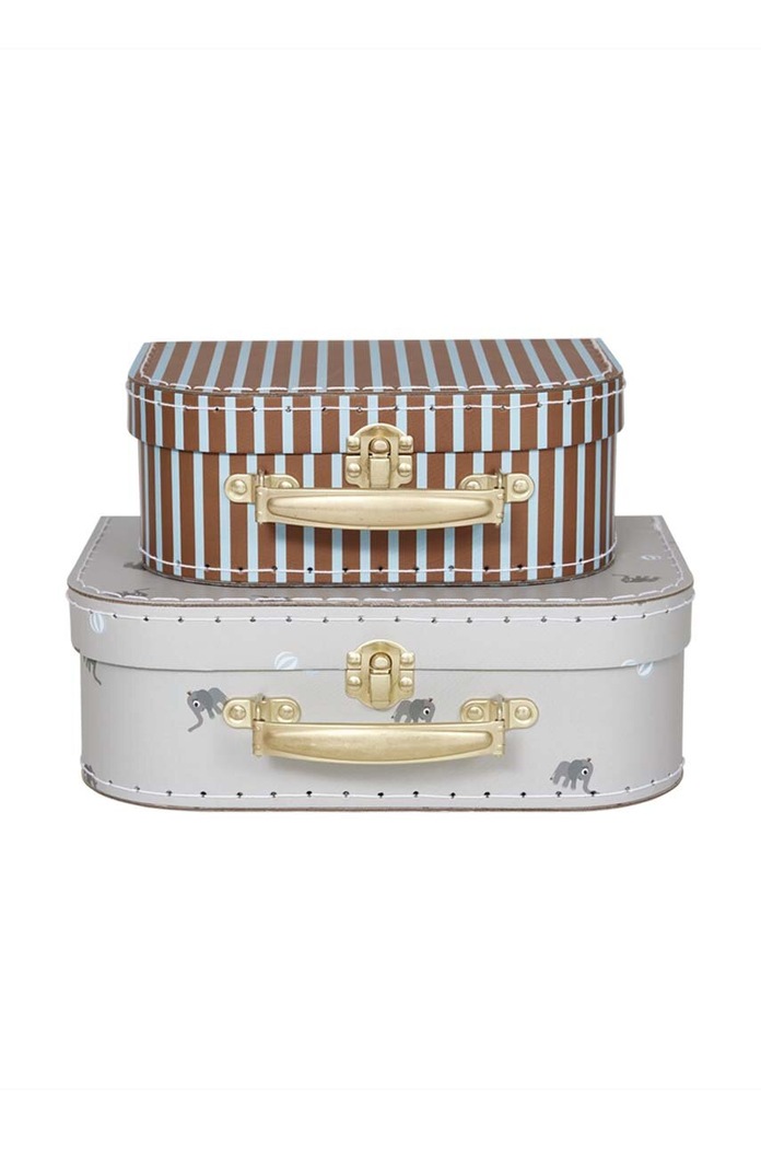 OYOY walizka Mini Suitcase Elephant 2-pack multicolor M107396