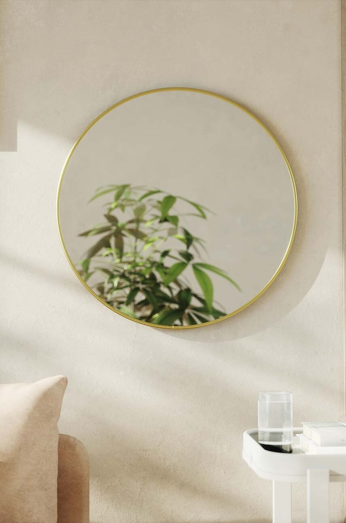 Nástenné zrkadlo Umbra Hubba Wall Mirror 1018526.104 žltá