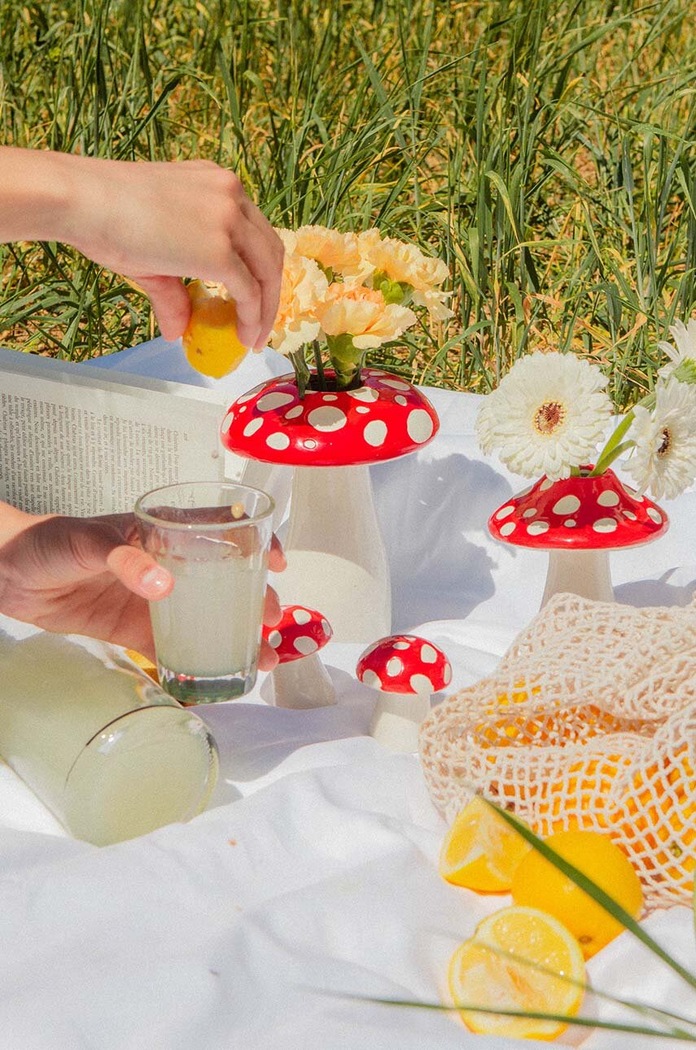 Декоративна ваза DOIY Amanita S червен DYVASAMSRE