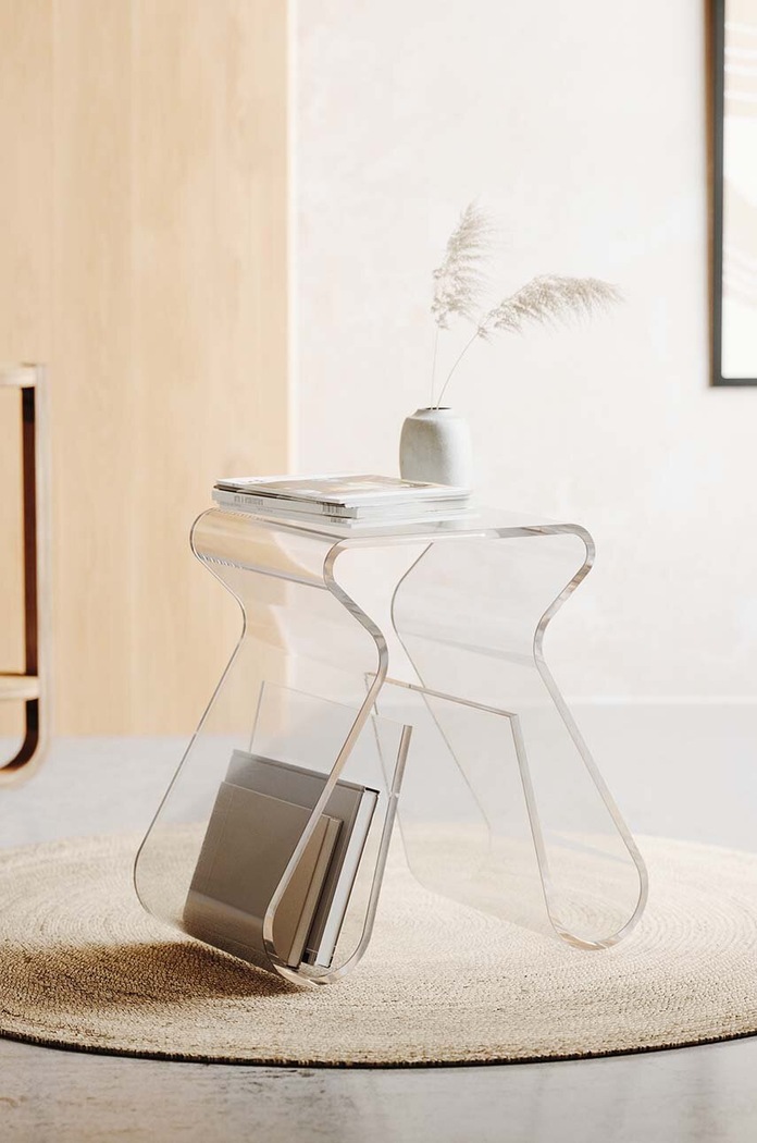 Θήκη για εφημερίδες και περιοδικά Umbra Magino Stool διαφανή 322720.165