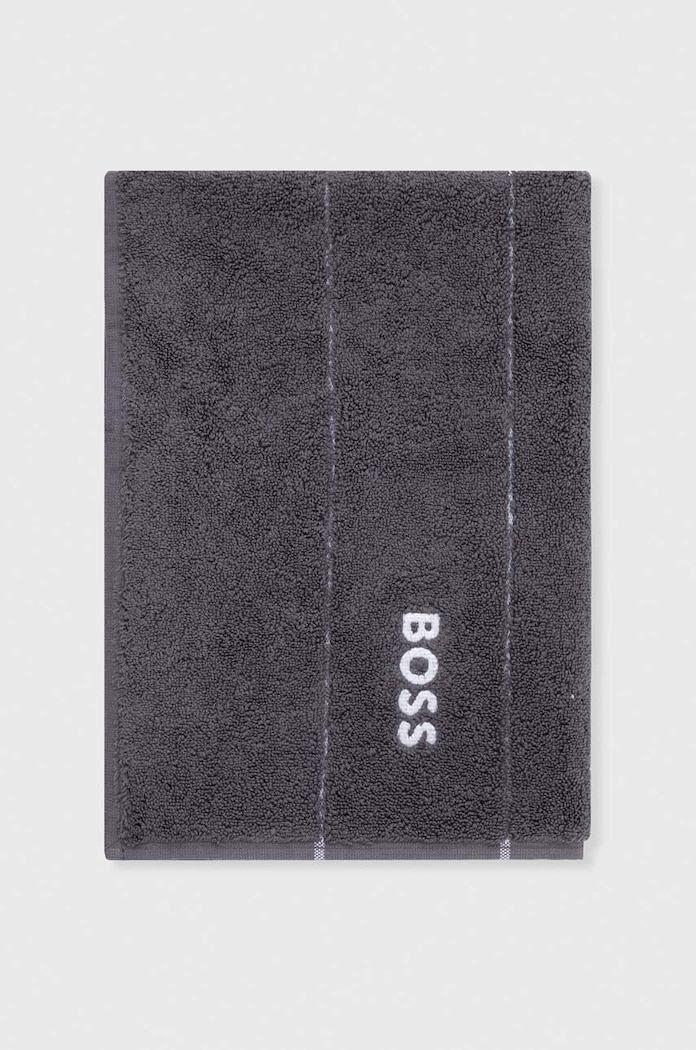 Malý bavlněný ručník BOSS PLAIN 50 x 70 cm šedá 1011416