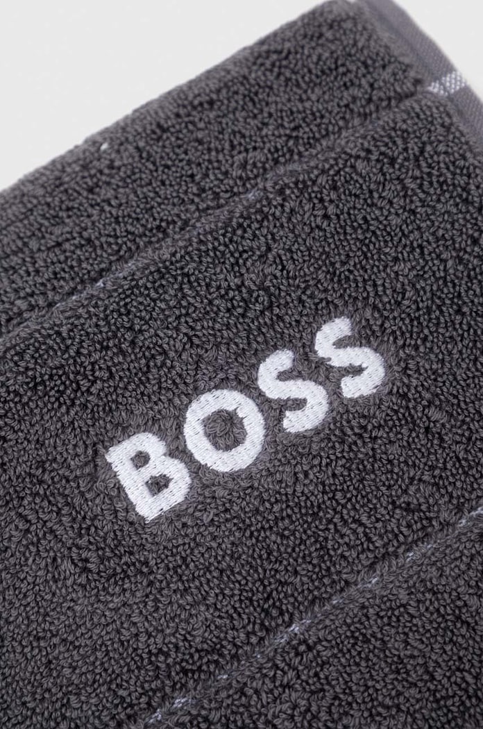 Malý bavlněný ručník BOSS PLAIN 50 x 70 cm 1011416 šedá AA00