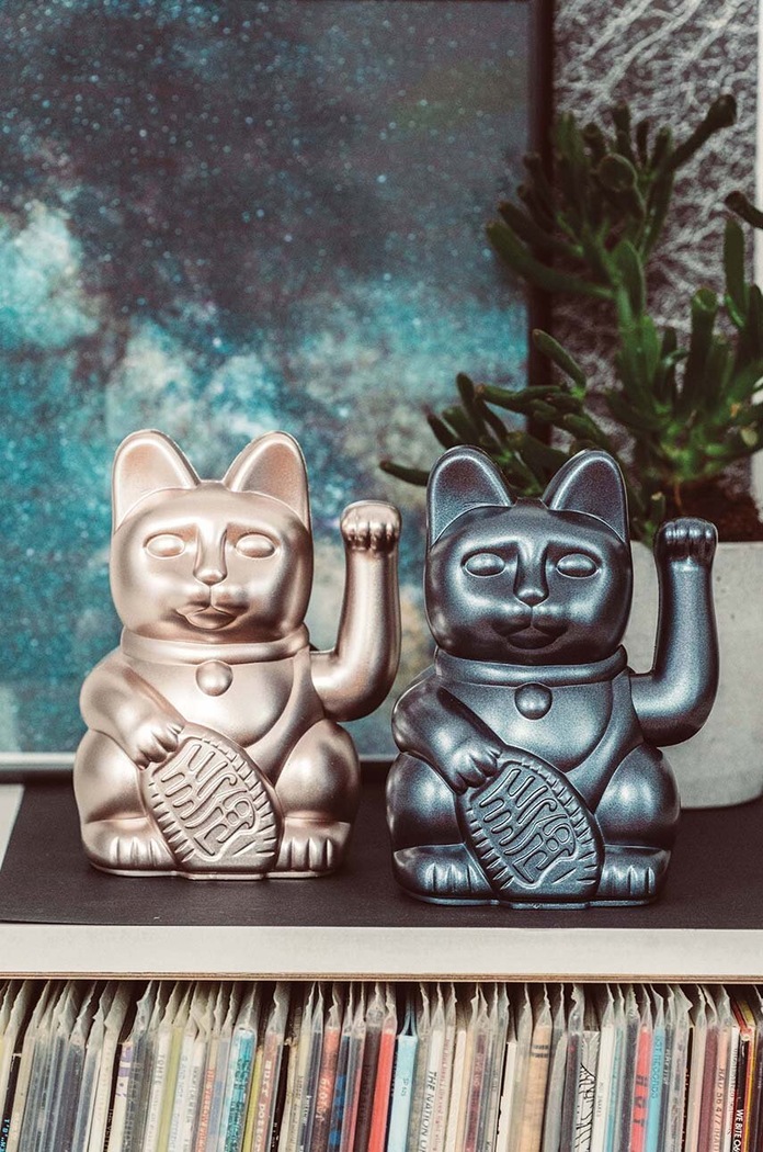 Living și dormitor Donkey decorație Lucky Cat 330439 bej