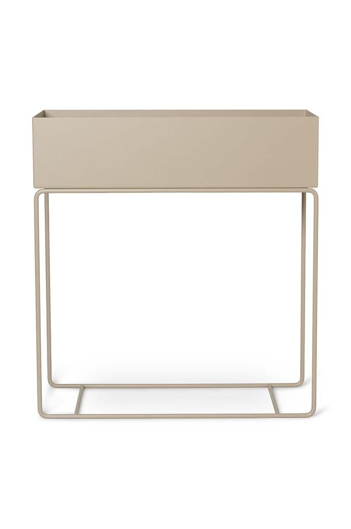 Горшок со стеллажом ferm LIVING Plant Box 60 x 65 x 25 cm. бежевый 100080693