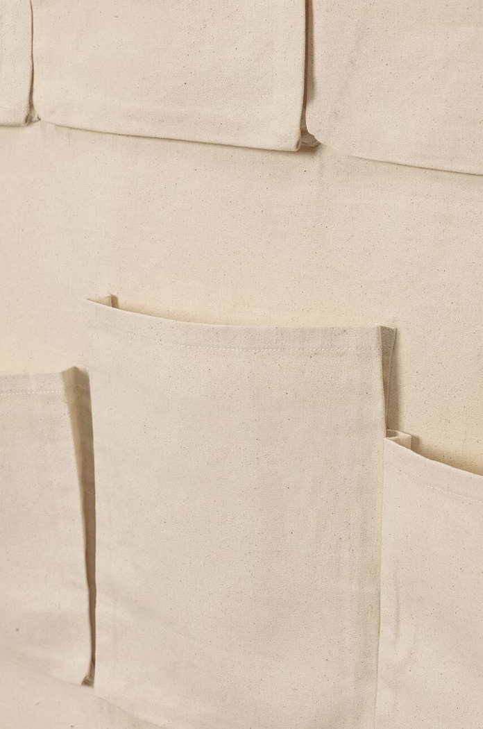 Nástěnný organizér ferm LIVING Canvas XL Wall Pockets 1104266380 béžová AA00