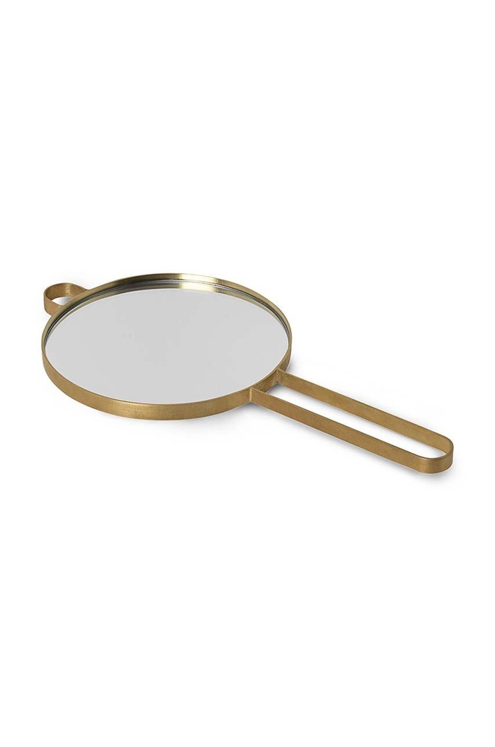 Zrcátko ferm LIVING Poise žlutá 4199