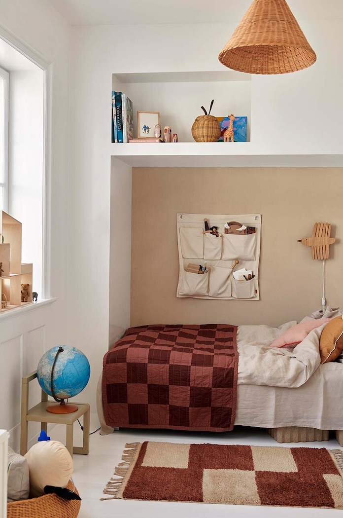 Οργανωτής τοίχου ferm LIVING Canvas Wall Pockets 1104266381 μπεζ