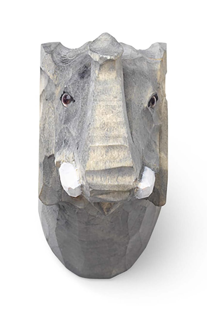 Ferm Living wieszak ścienny Animal Hand 1101382804 szary AA00