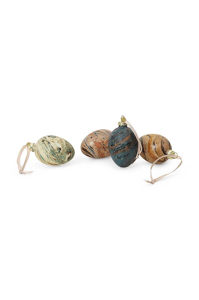 Ferm Living dekoracje świąteczne Marble Easter Eggs 4-pack multicolor 1104266912