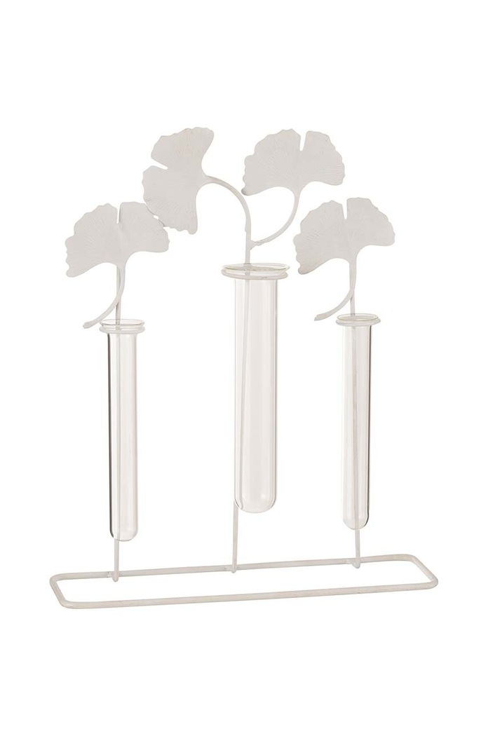 J-Line vaza decorativa 3 Holders Flowers alb 20385