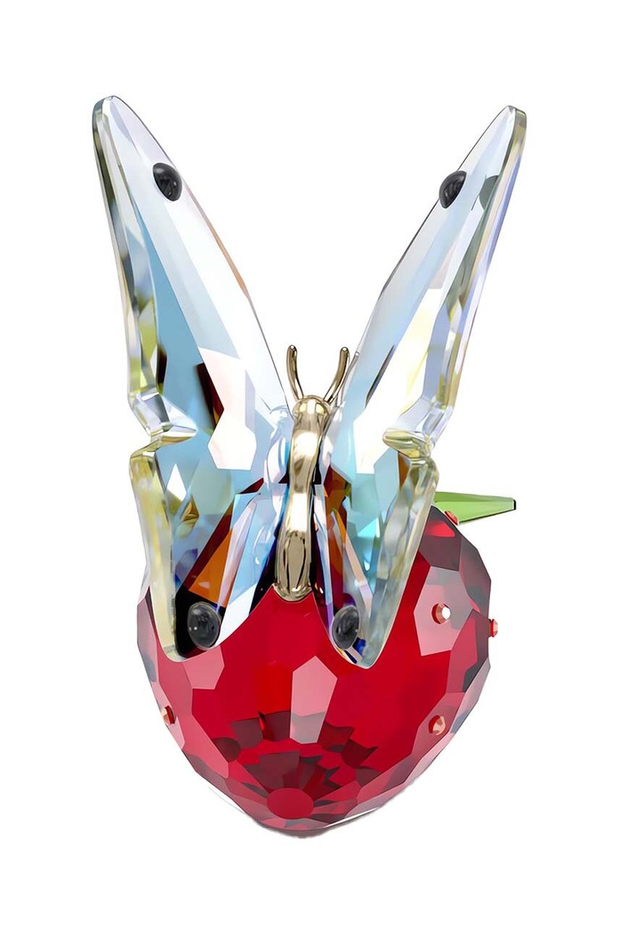 Salon i sypialnia Swarovski Dekoracja Idyllia Butterfly and Strawberry 5666846 transparentny