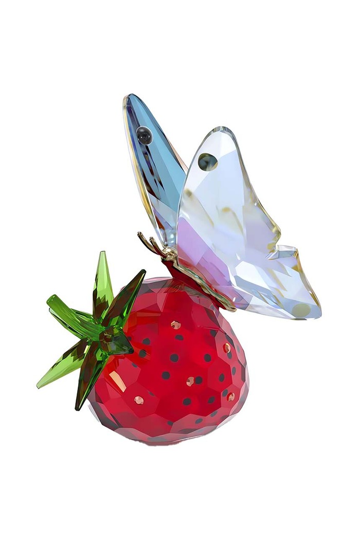 Dekoracja Idyllia Butterfly and Strawberry Swarovski 5666846 transparentny