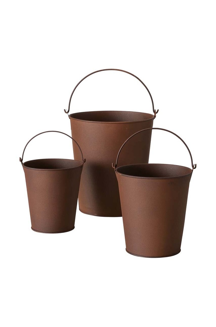 Boltze osłonka na doniczkę Seluna 3-pack brązowy 2035510