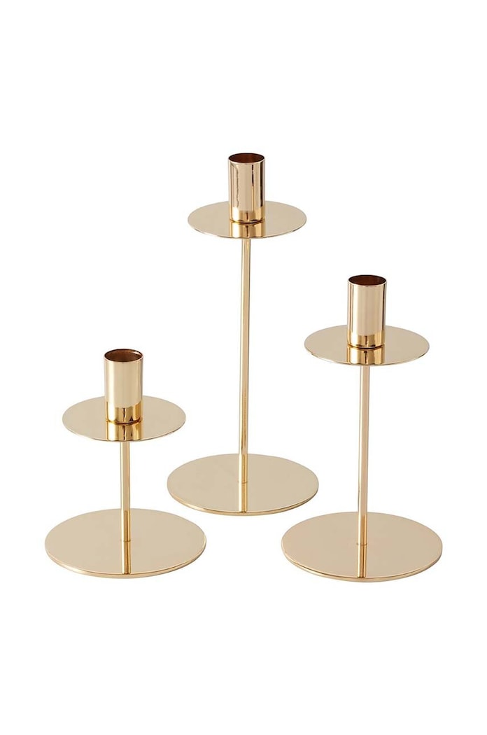 Boltze Set de sfeșnice Phoenix 3-pack galben 2052909