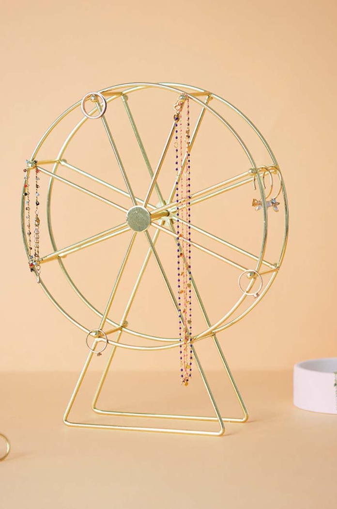 Stojan na šperky Balvi Golden Wheel 27682 žltá
